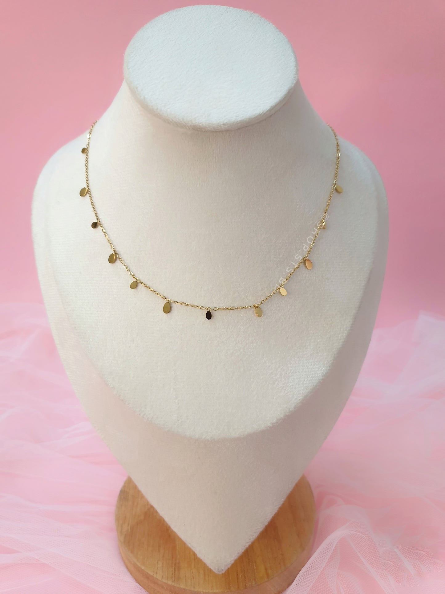 Sunlit Raindrops Charm Necklace