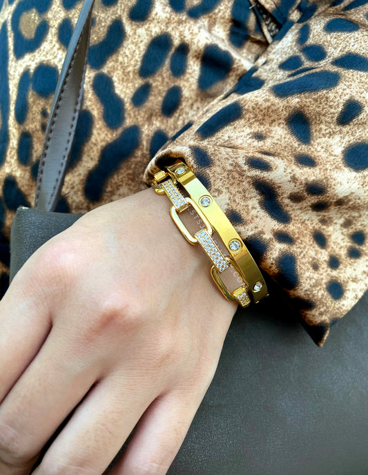 Nova Golden Bangle Bracelet