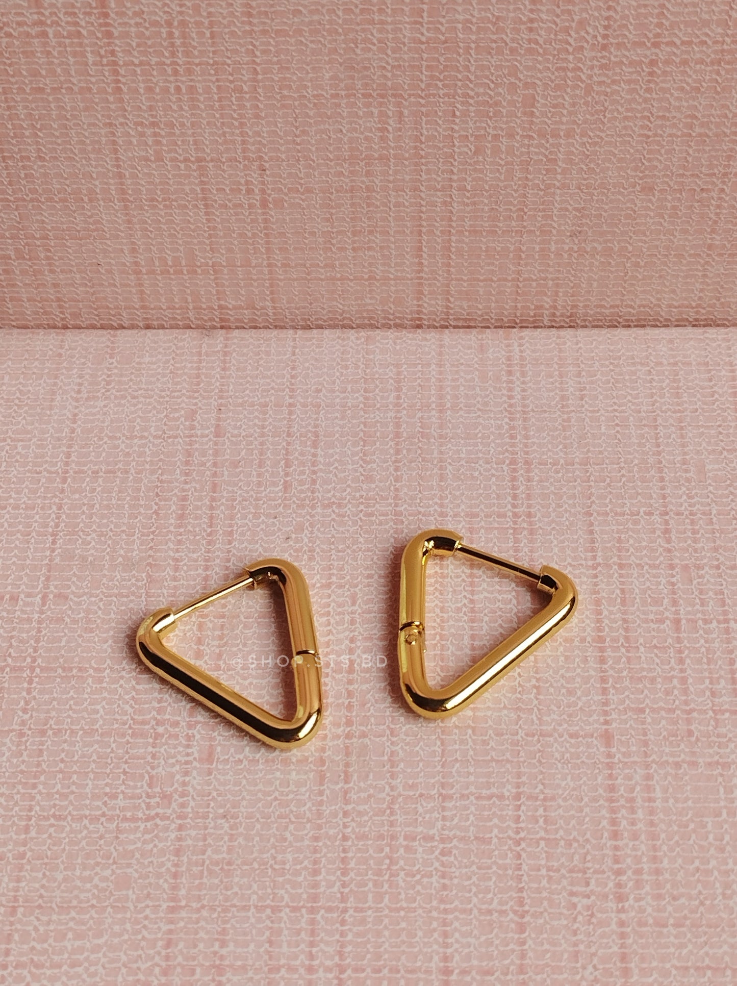 Triangle Hoop Earrings | Stainless steel