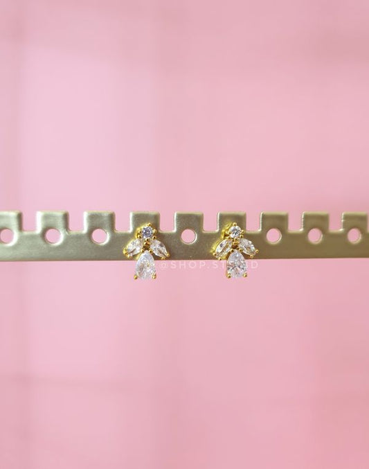 Spring Stud Earrings 0.7cm
