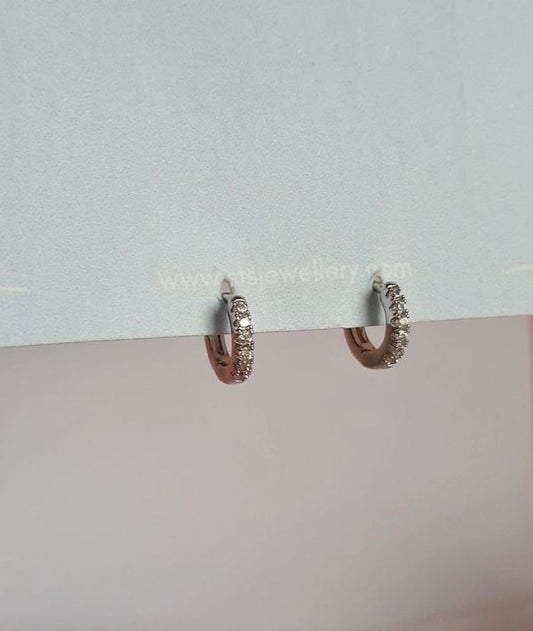 Mira Huggie Helix Hoop Earrings 0.6 cm