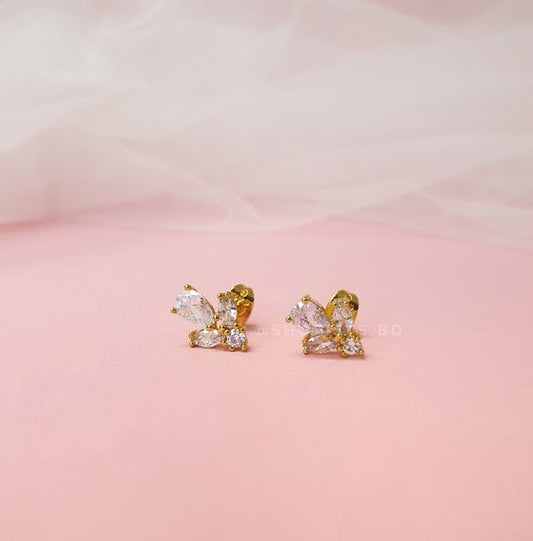 Spring Stud Earrings 0.7cm