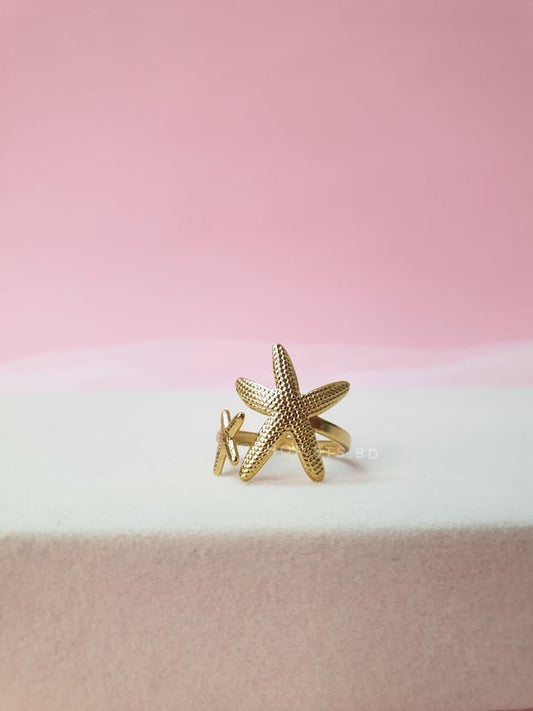 Adjustable Starfish Ring