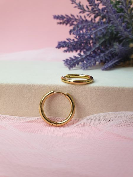 Basic Golden 2cm Hoop Earrings