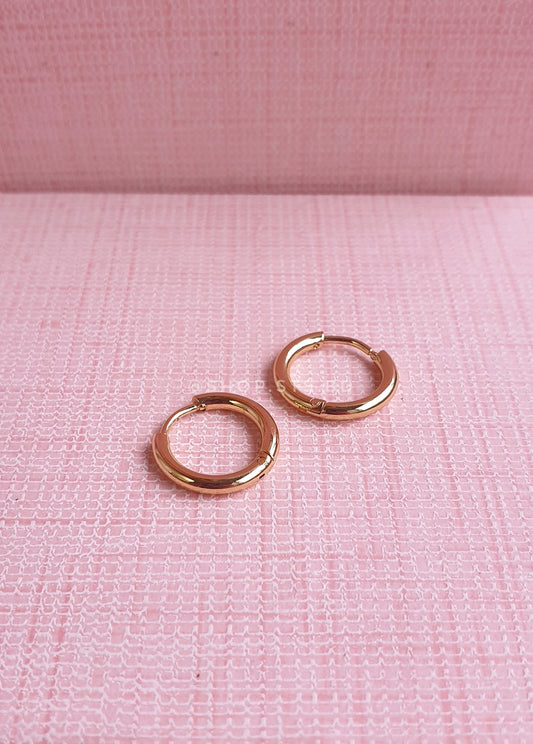 Essential 1.2 Cm Mini Golden Hoop Earrings