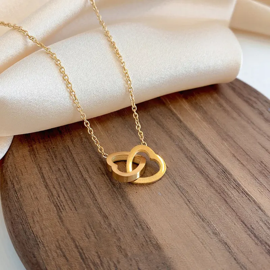 Intertwined Heart Necklace || Stainless-Steel