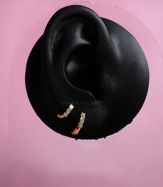 Xs 0.9cm Earrings for Upper Earlobe Piercing