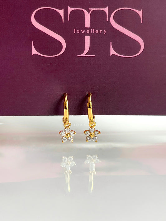 Mini Periwinkle Hoops