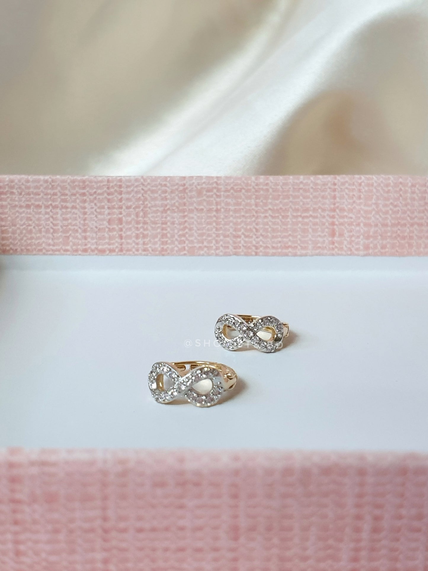 Infinity Helix Hoop Earrings