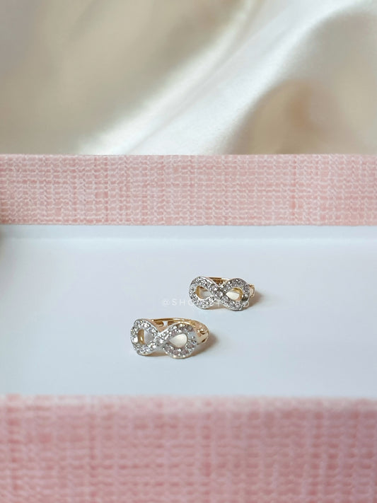 Infinity Helix Hoop Earrings