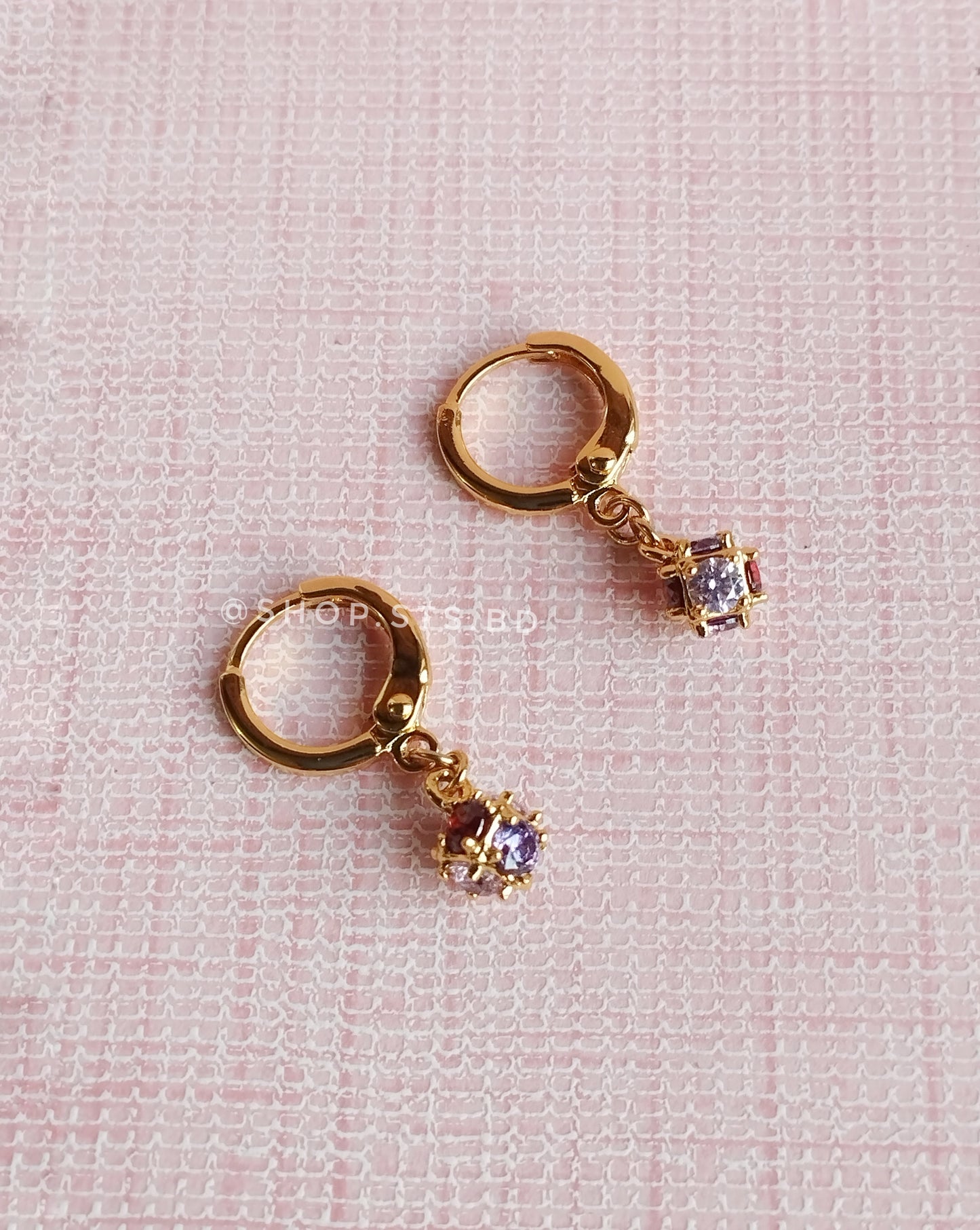 Polly Colourful Ball Huggie Hoops Earrings