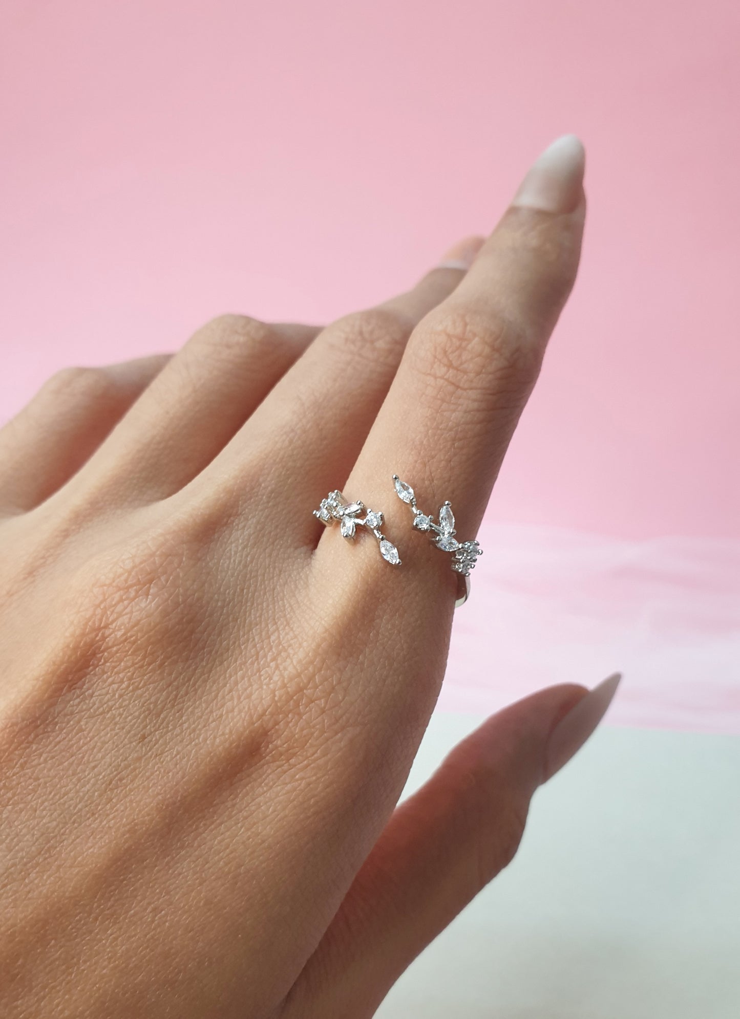 Tiara Ring - Adjustable(Silver)