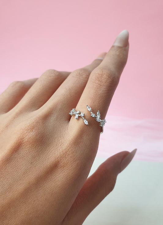 Tiara Ring - Adjustable(Silver)