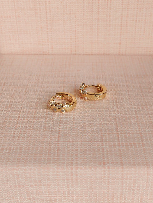 Sloan Rosegold Hoop Earrings
