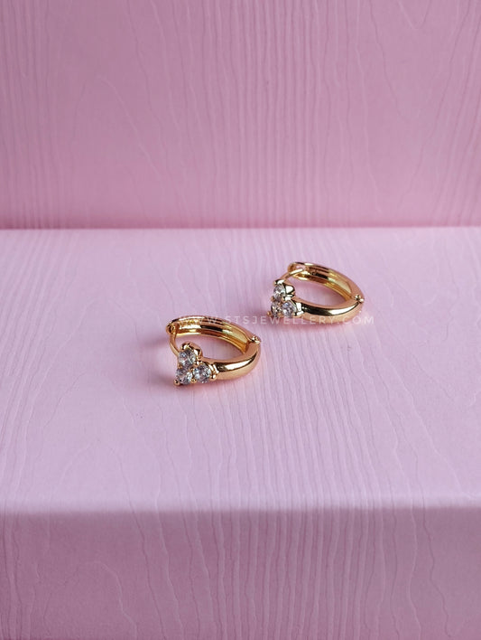 Troyee Huggie Hoop Earrings 1.2 Cm