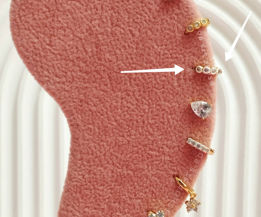 Somi Helix Hoop Earrings 0.6 cm