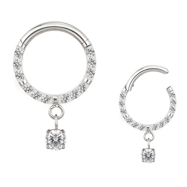 [1 Piece] Septum/Conch Ring For Nose & Ear Piercings || Stainless-steel || 8mm Diameter