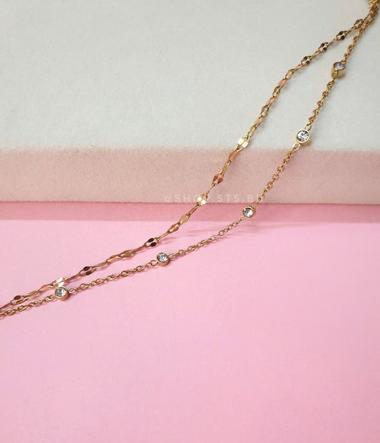 Double Layered Nina Chain Bracelet