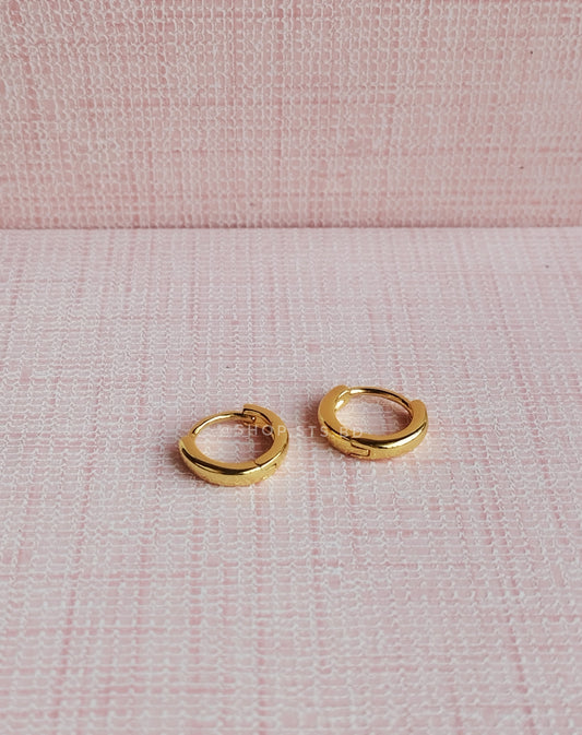 Basic Hoop Earrings 0.8 cm