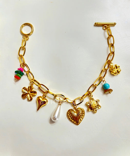 Sardinia Vintage Charm Bracelet