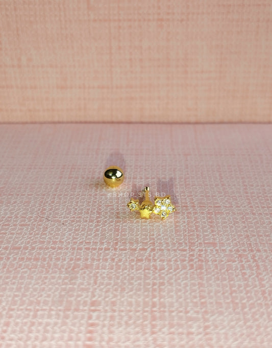 [ 1 piece ] Star Cluster Screwback earrings