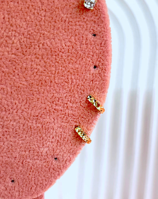 Safa Mini 0.8 Cm Hoop Earrings for Upper Earlobe piercings